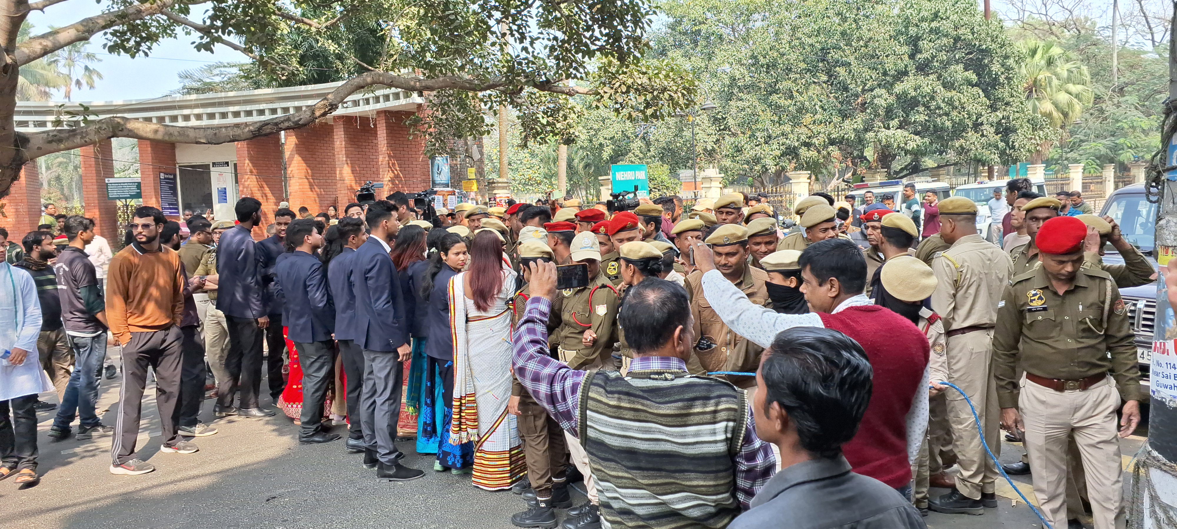 Cotton University cultural procession stopped by police in Guwahati