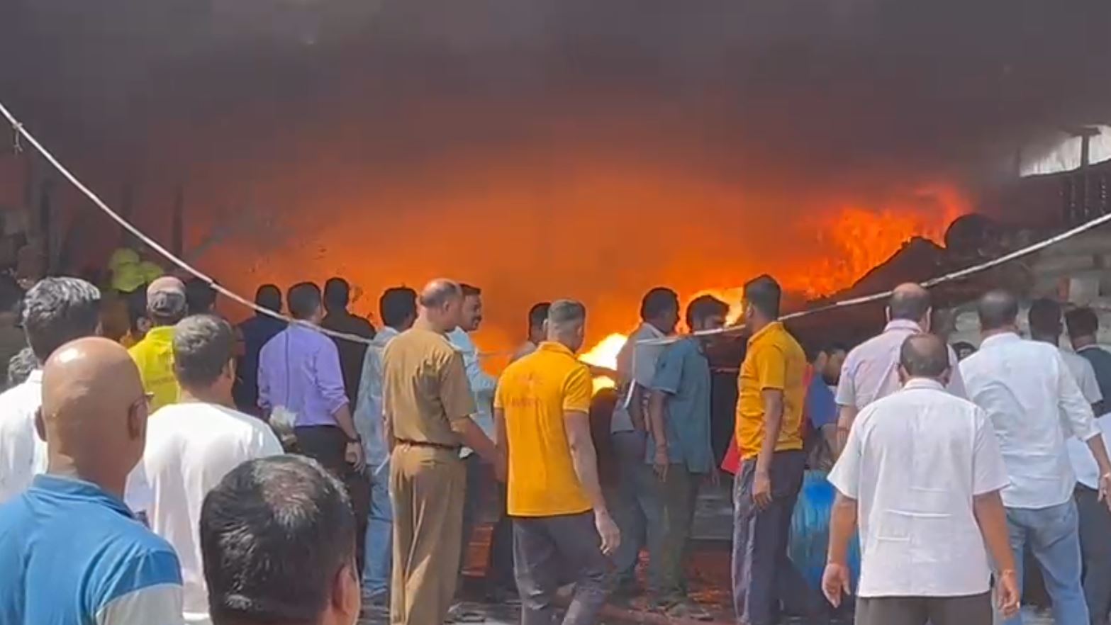 fire breaks out in  paper carton factory in Rayagada