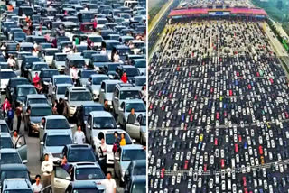 Kumbh Mela Traffic Jam Images