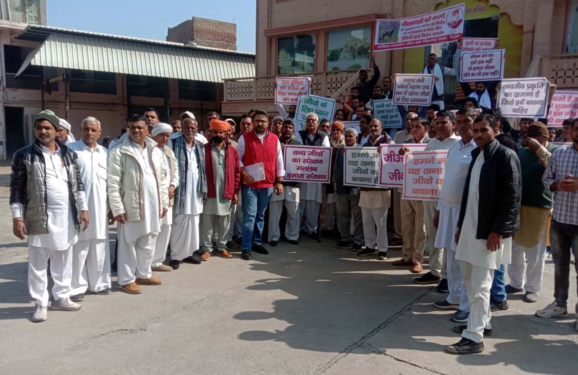 Bishnoi community protested