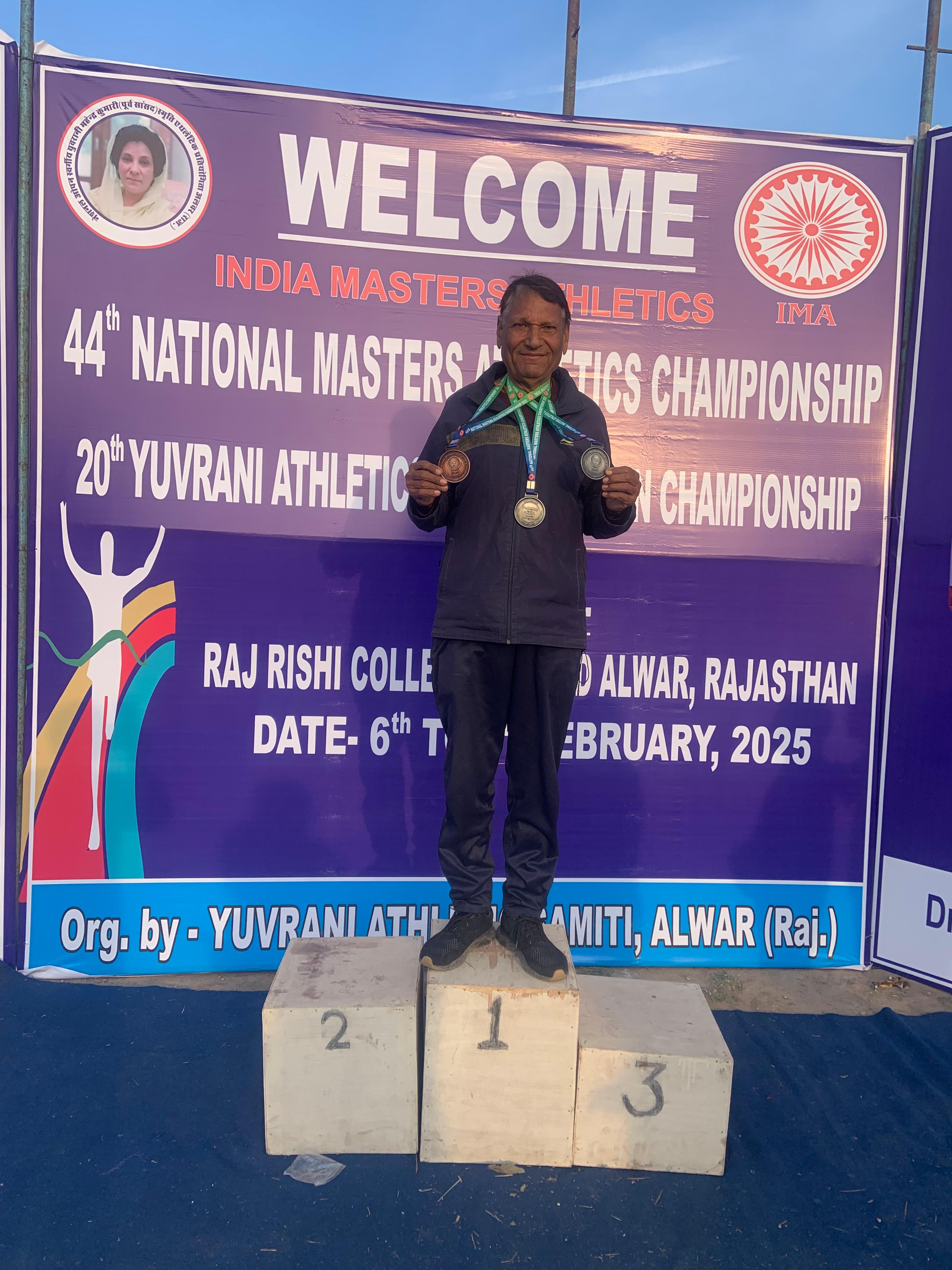 Satbir won many medals in one month