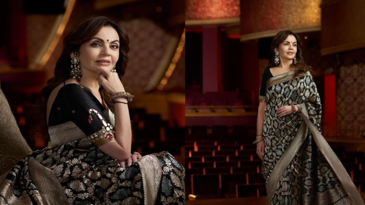 Nita Ambani stuns in Banarasi jangla saree at Miss World 2024