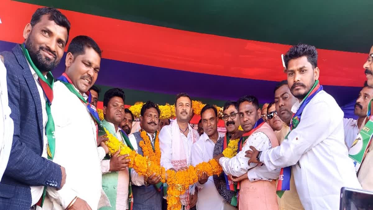 AJSU supremo Sudesh Mahato attended workers conference in Chatra