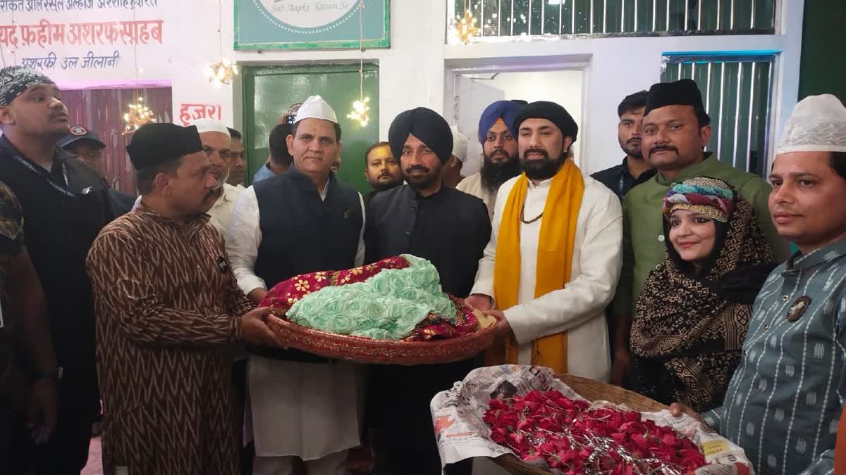 Punjab MP Satnam Singh Sandhu reaches Katni