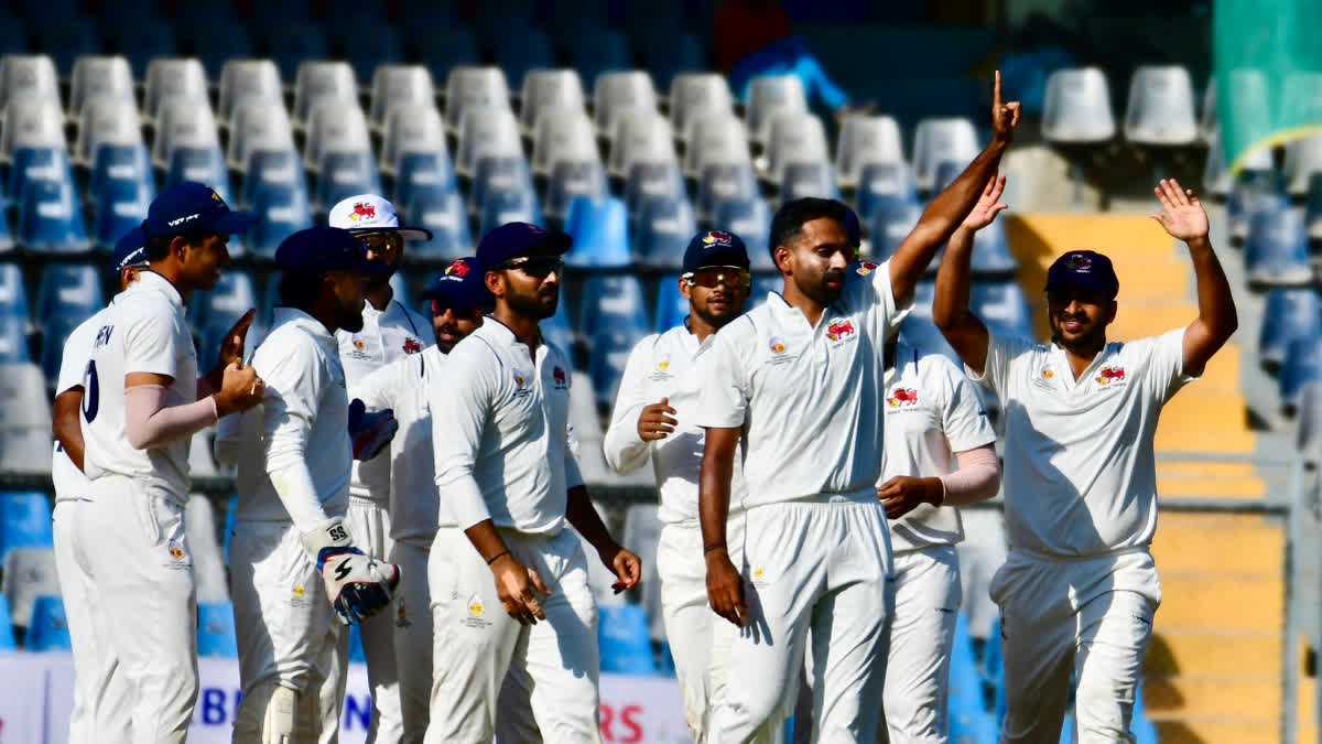 The Ranji Trophy final between Mumbai and Vidarbha was hanging in balance as the former picked three wickets off the opposition after being bundled out on 224.