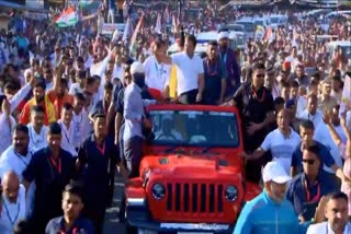 Bharat Jodo Nyay Yatra to enter Maharashtra today (Photo ETV Bharat)