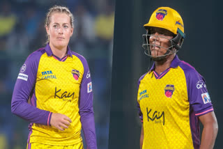 UP Warriorz's left-arm spinner Sophie Ecclestone and swashbuckling opener Kiran Navgire were fined 10 percent of their match fees for breaching the WPL Code of Conduct during their team's match against Delhi Capitals at the Arun Jaitley stadium on Sunday.