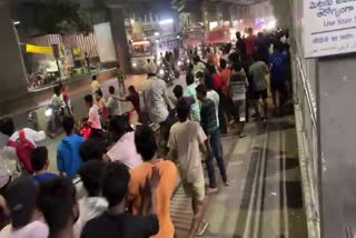 Police lathicharge on cricket fans in Hyderabad