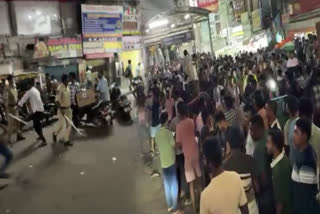 Hyderabad police lathicharge cricket fans