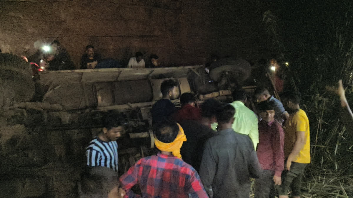 Bus Accident near Kumhari Toll Gate
