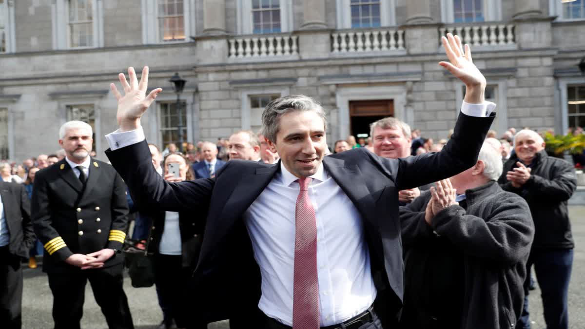 Simon Harris becomes Ireland's youngest-ever prime minister(PHOTO AP)