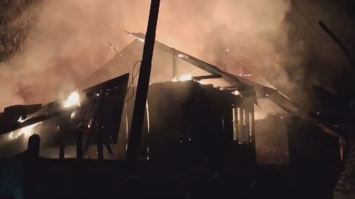 Two residential houses and a bakery shop gutted in fire