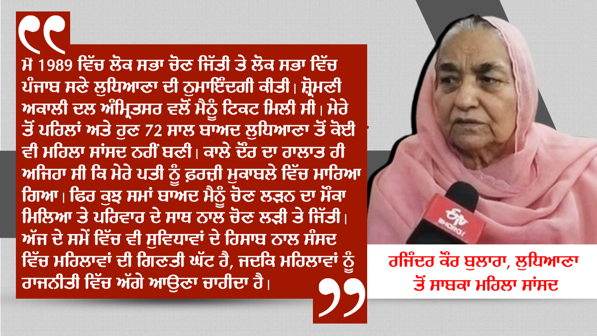 Ex MP Rajinder Kaur Bulara Interview