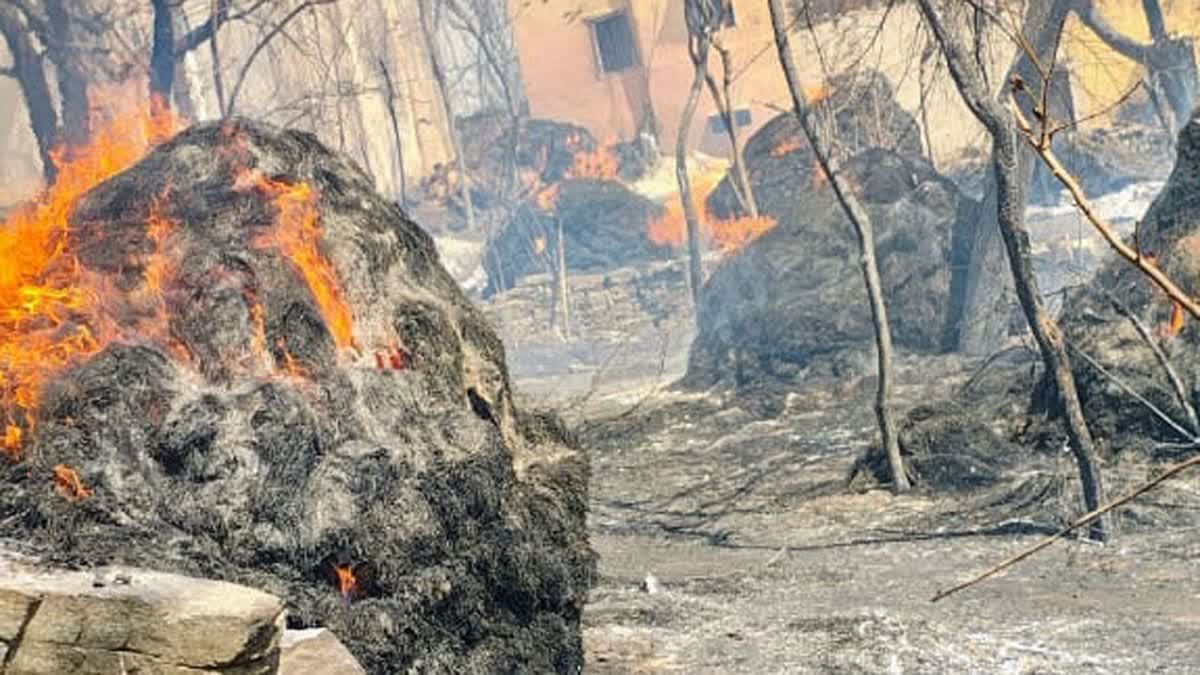 बंशावलियो का गुड़ा में भीषण आग