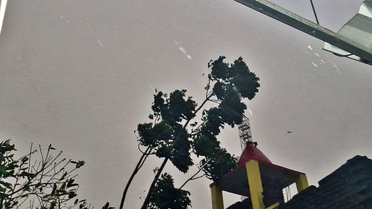 Heavy damage due to storm and rain