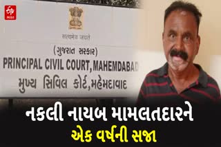 ખેડા જિલ્લામાં નકલી નાયબ મામલતદારને એક વર્ષની સજા