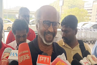 சென்னை விமான நிலையத்தில் ரஜினிகாந்த்