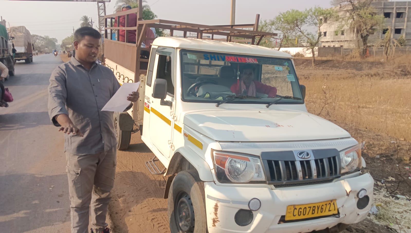 Balod Cargo Driver Reading Affidavit