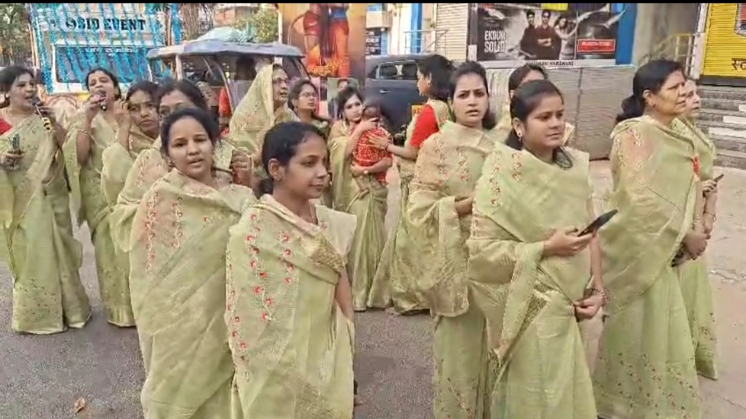 Jain community procession in Khunti on occasion of Mahavir Jayanti 2025