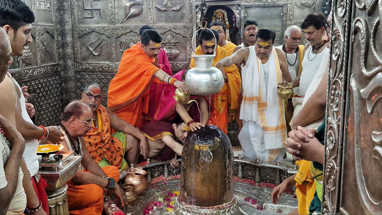Union Minister Nitin Gadkari in Ujjain