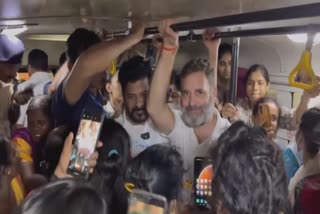 Rahul Gandhi travels in rtc bus in hyderabad