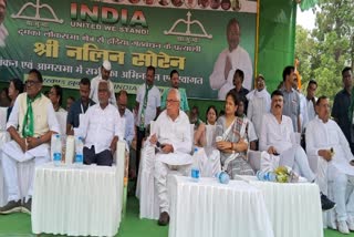 CM Champai Soren and Kalpana Soren campaigned for JMM candidate Nalin Soren from Dumka Lok Sabha seat