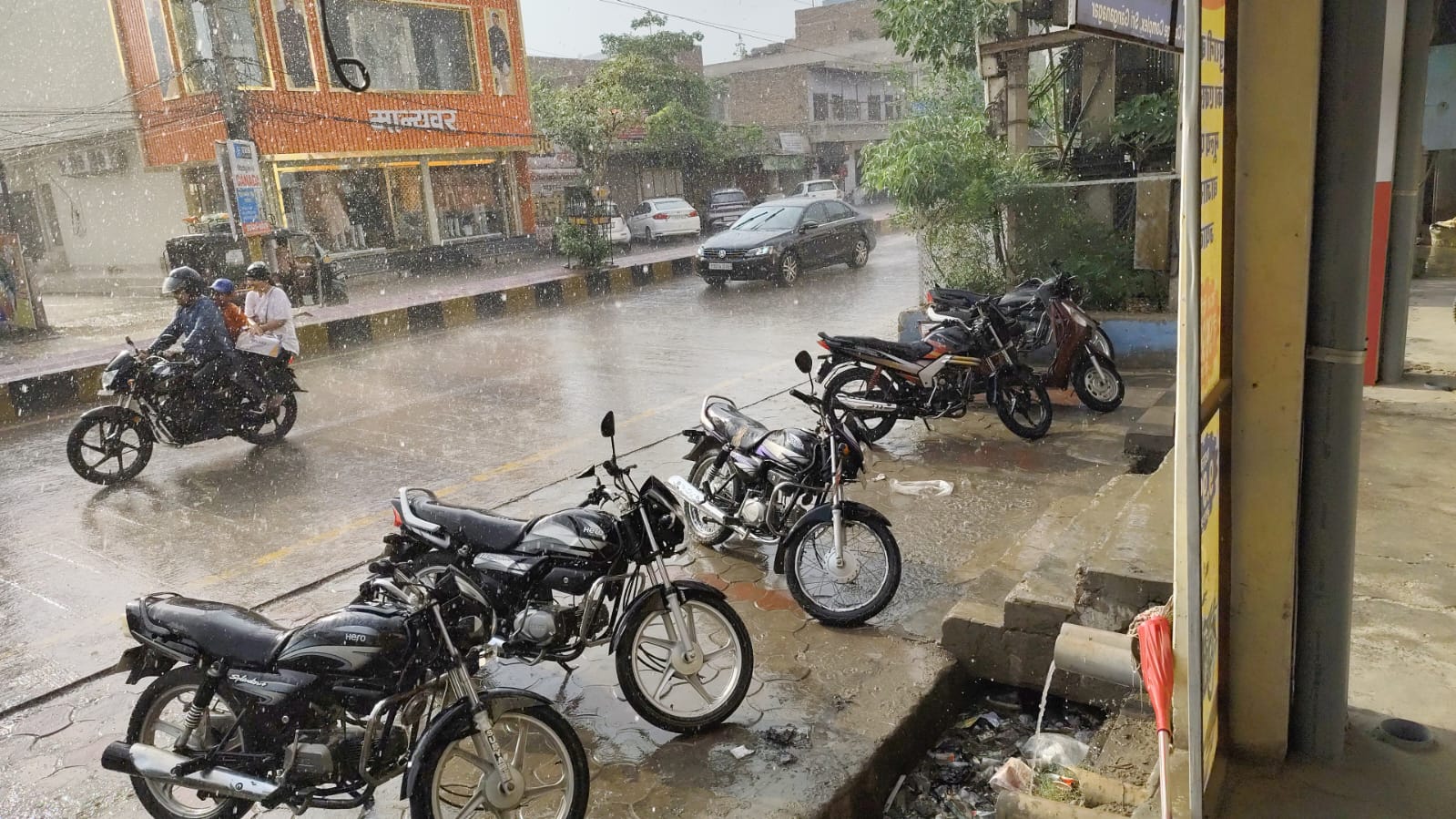 Rain in Sriganganagar