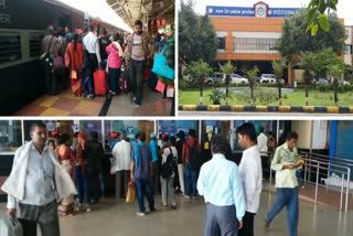 Security increased at Raipur Railway Station