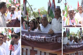 Congress takes out Tiranga Yatra in Raipur