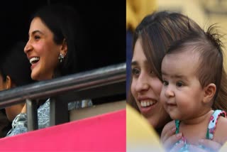 ہونٹوں پر مسکراہٹ، چہرے پر فخر، انوشکا نے بھارت کی جیت کا جشن منایا، ریتیکا نے کھڑے ہو کر داد دی
