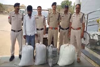 Traffic and Sohagpur police caught more than 1 quintal of ganja