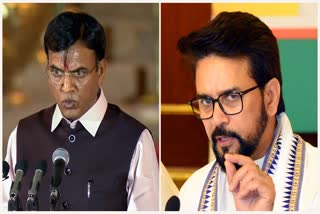 Mansukh Mandaviya and Anurag Thakur