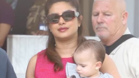 Priyanka Chopra with her daughter Malti Marie