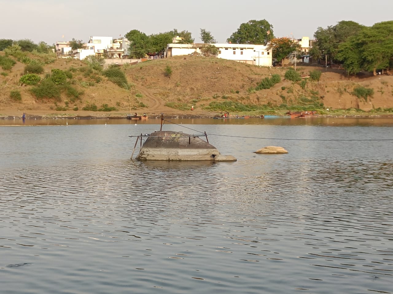 elephant statue Worship in Tapti river