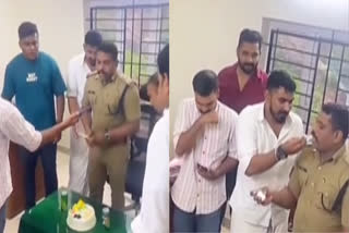 BIRTHDAY CELEBRATION  YOUTH CONGRESS  YOUTH LEAGUE  KERALA POLICE