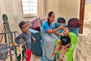Children at the childcare center