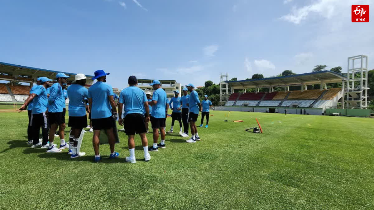 Team Net Practice India vs west indies first test match windsor park