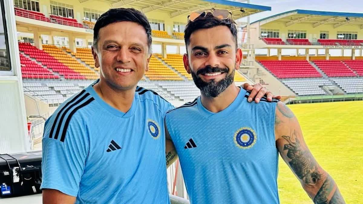 Virat Kohli  emotional message with Indian coach Rahul Dravid