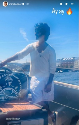 Mira Rajput shares sun-kissed pic of husband Shahid Kapoor as they enjoy vacation in Greece