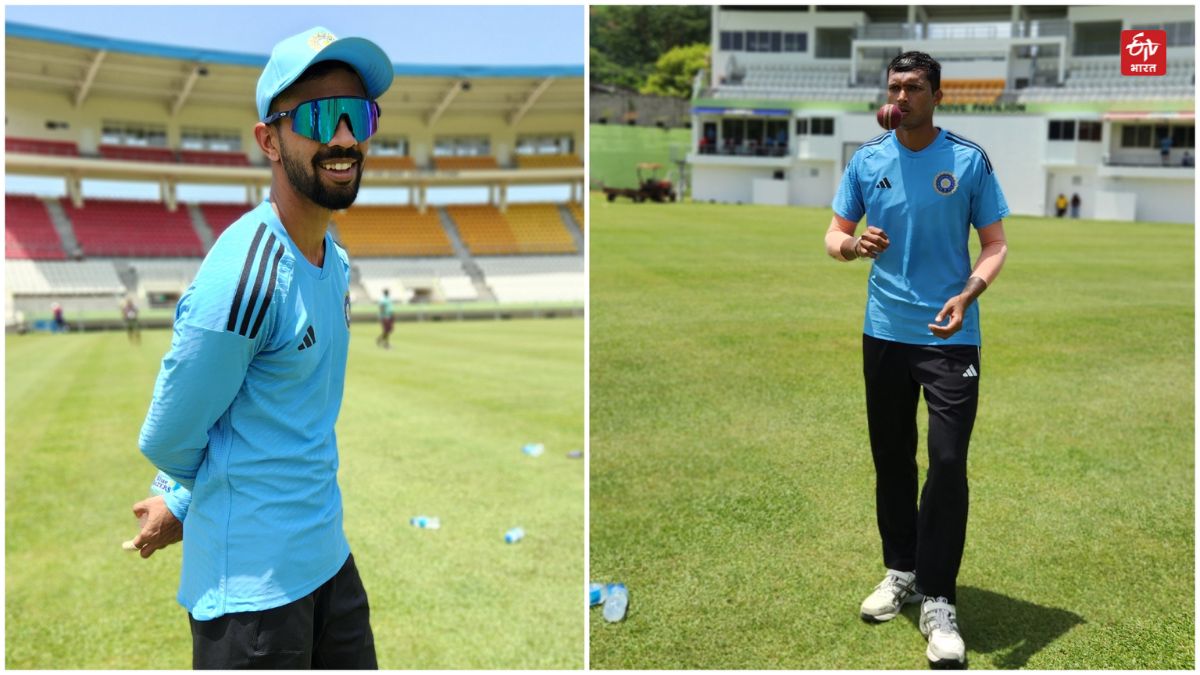 Team Net Practice India vs west indies first test match windsor park