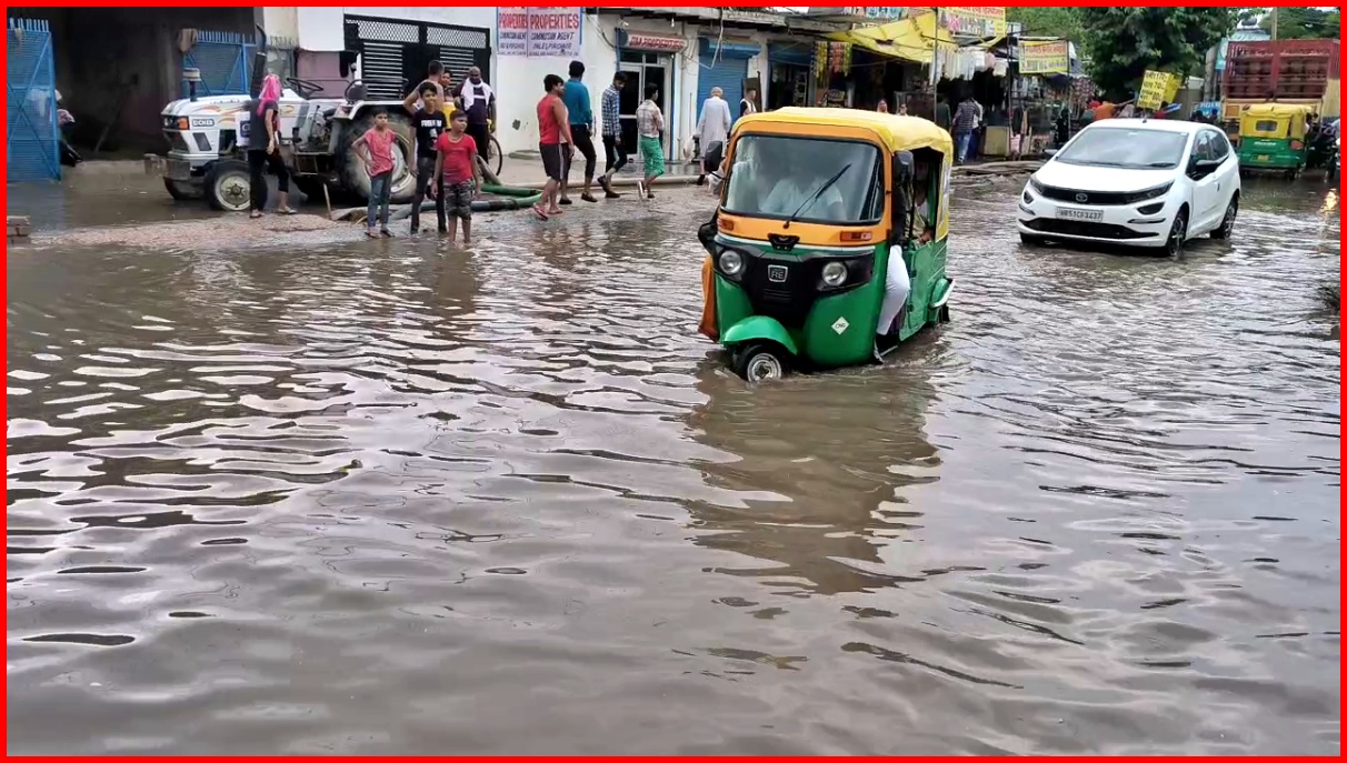 Heavy Rain in Faridabad