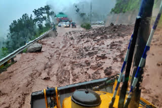 Landslide on Kalka Shimla NH