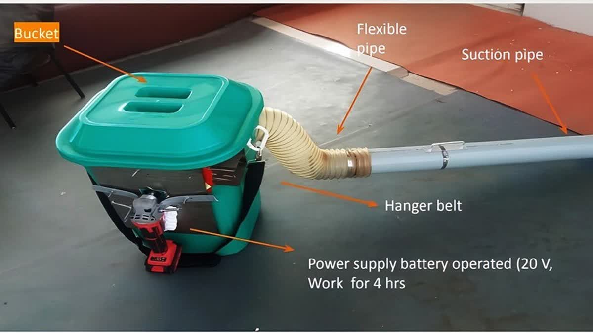 Central Railway Introduces Battery Operated Portable Backpack Vacuum Garbage Collector