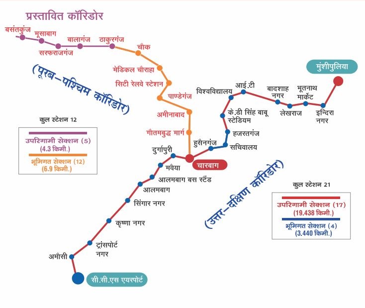 प्रस्तावित रूट मैप.