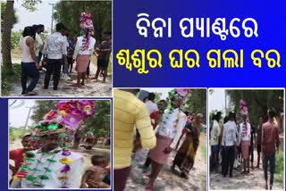 ପ୍ୟାଣ୍ଟ ନ ପିନ୍ଧି ବିବାହ ପାଇଁ କନ୍ୟାଘରେ ପହଞ୍ଚିଲା ବର, ଭିଡିଓ ଭାଇରାଲ