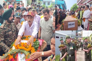 Last farewell given to martyr Vinod Bhandari