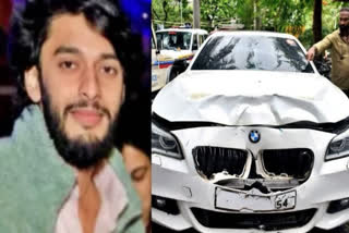 Shiv Sena Leader Rajesh Shah's Son Mihir; The BMW Car involved in the crash.