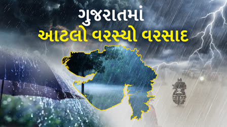 રાજ્યનો કુલ સરેરાશ વરસાદ 25 ટકાથી વધુ નોંધાયો છે.