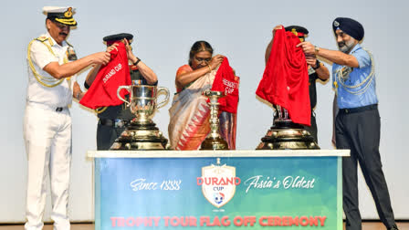 President Murmu asked the stakeholders of Indian football to work together for the upliftment of the sport in the country.