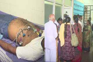 HAVERI  ಹೃದಯಾಘಾತ ಪ್ರಕರಣ ಏರಿಕೆ  HEART ATTACK CASES  HAVERI DISTRICT HOSPITAL